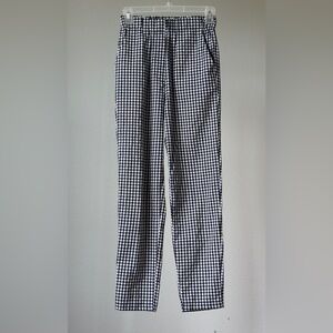 Women’s Black and White Checkered Pants size S